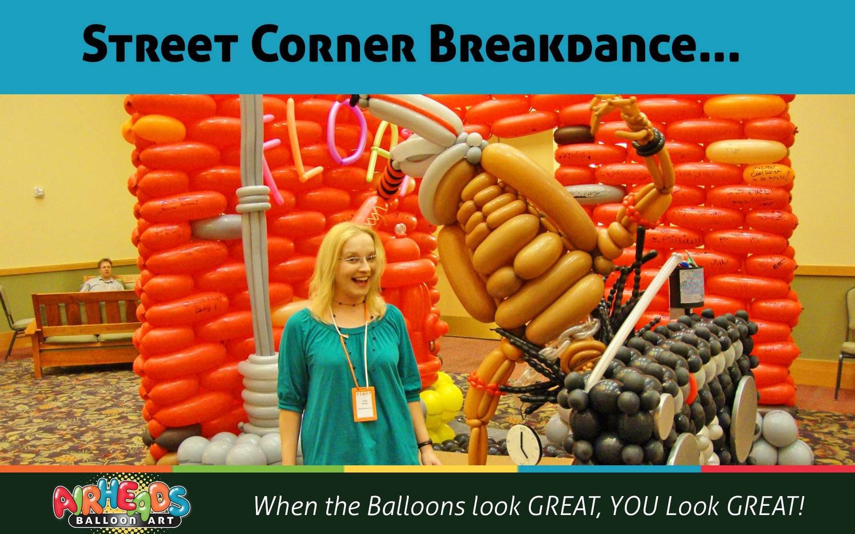 Street Corner Breakdance Airheads Balloon Art