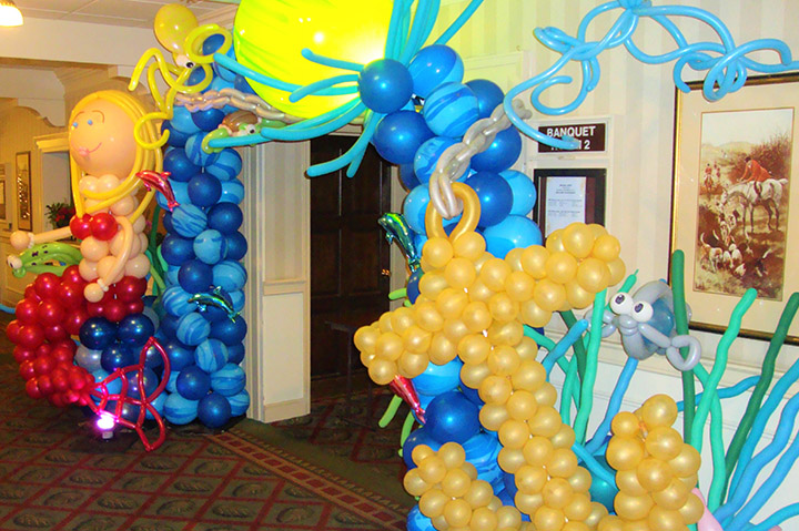 Balloon decoration for themed events