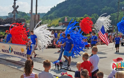 The use of balloons in parade marketing and advertising