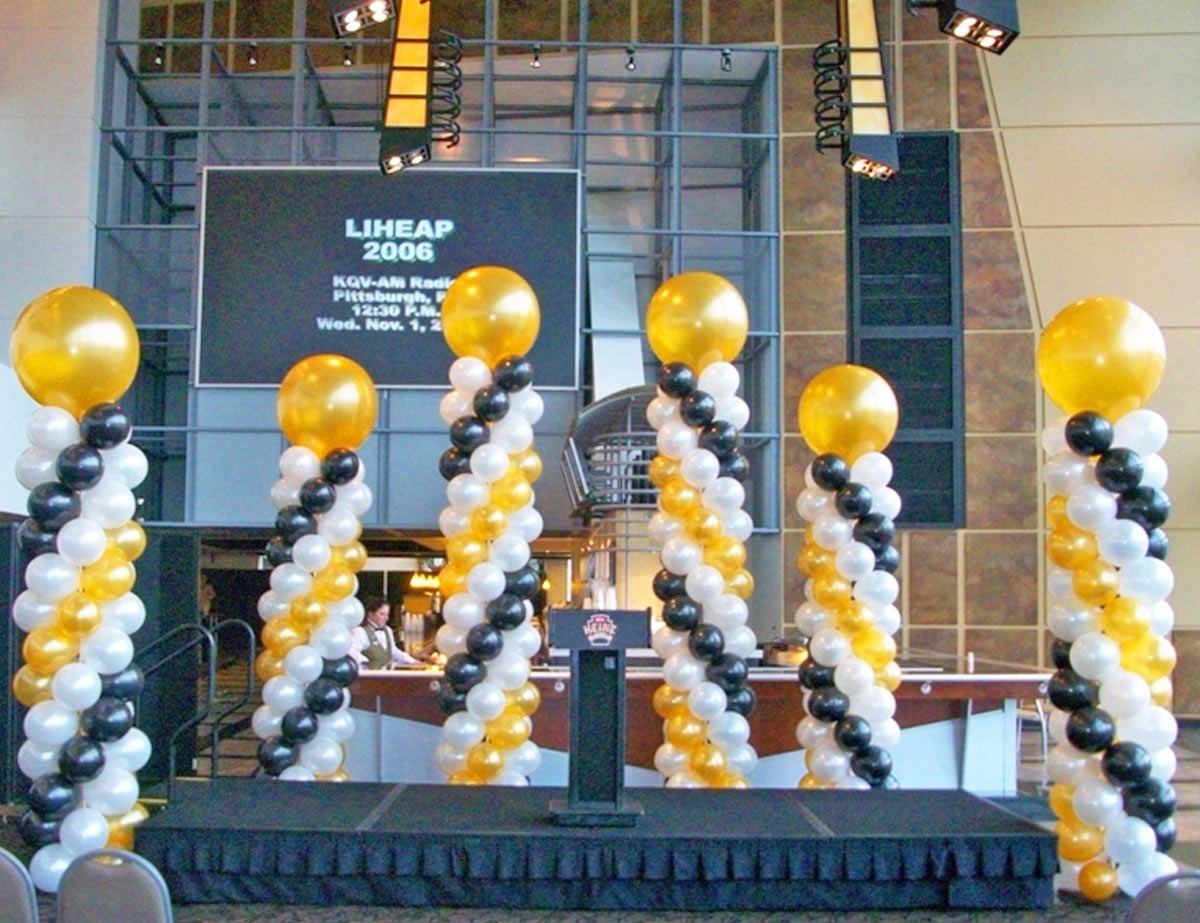 Stage-Columns-at-Acrisure-Stadium Organic Crescent arches for wedding entry Westin Hotel<br />